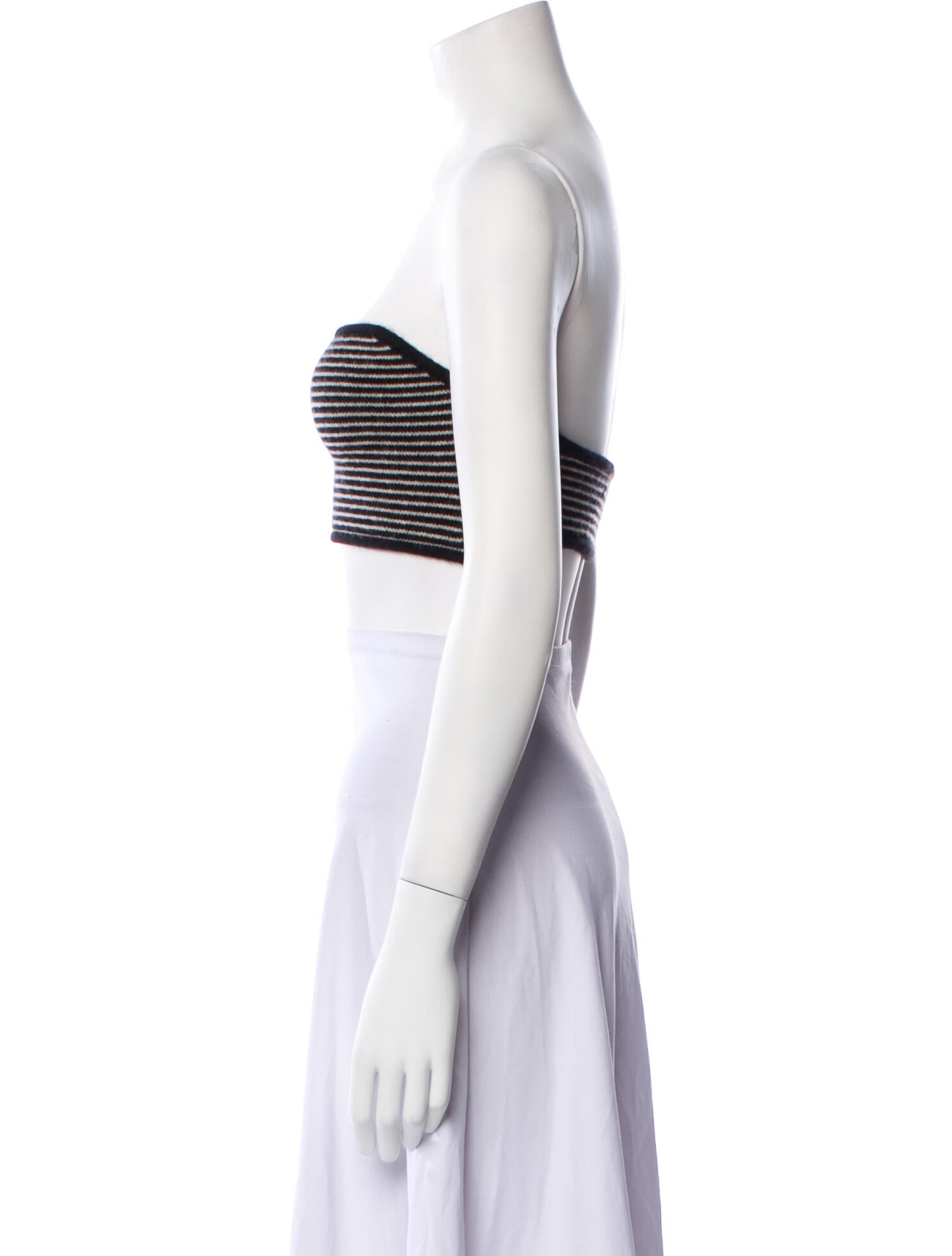 Lisa Yang Cashmere Striped Crop Top